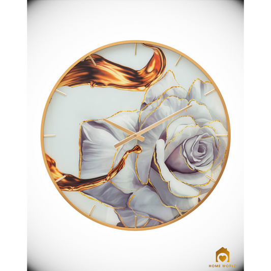 Orologio da parete con decorazione Rose - Piccolo