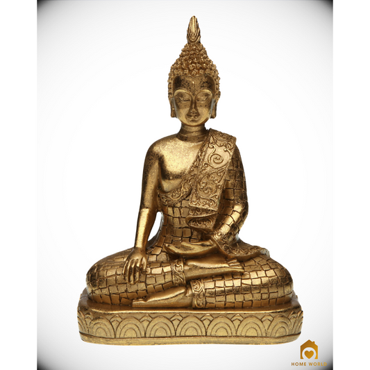 Buddha - statuetta decorativa dorata