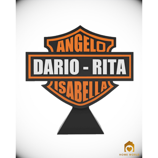 Logo Harley Davidson 3D personalizzato