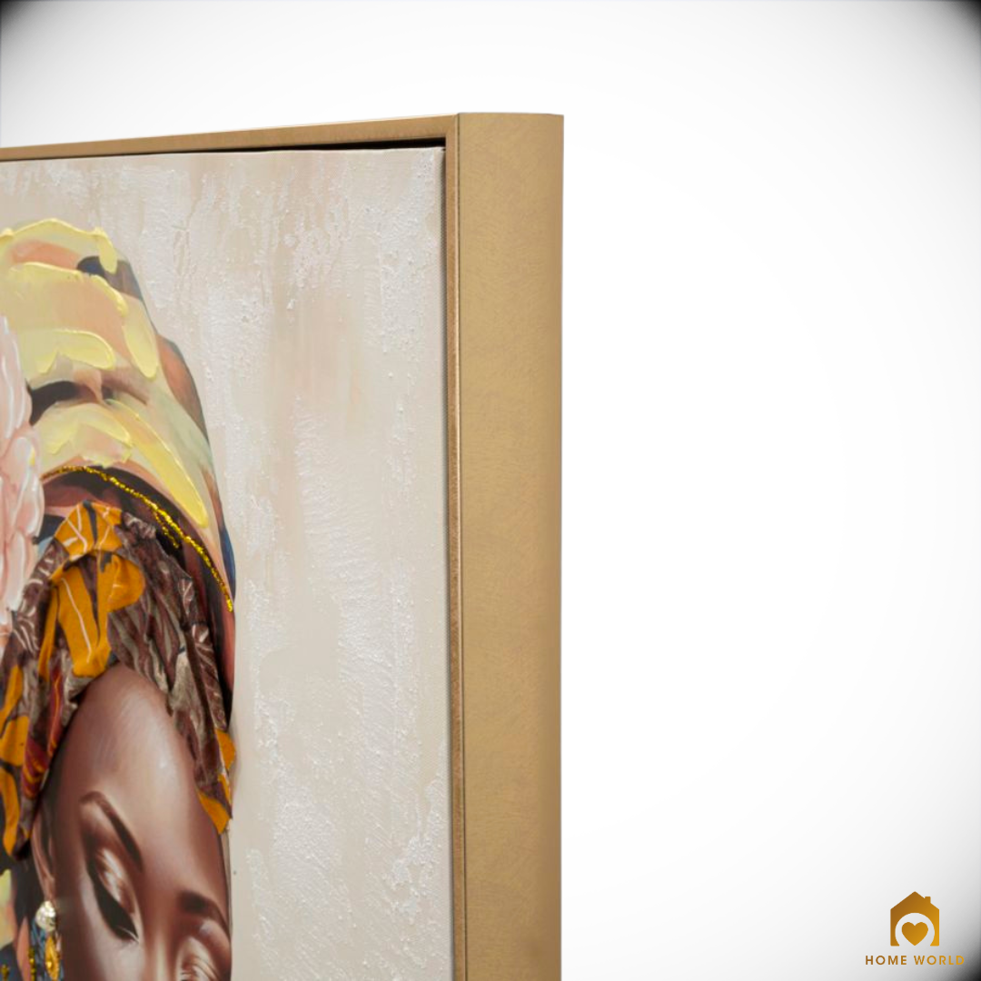 Quadro Dipinto su tela Donna Africana