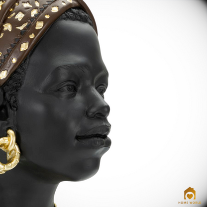 Statuetta Donna Masai - cm 19 x 18,5 x 30