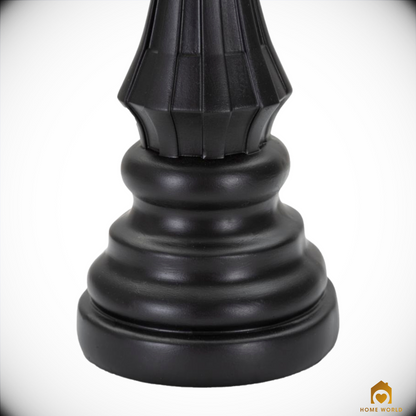 Regina scacchi nero e oro - cm Ø 12 x 37